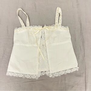 Front tie cami